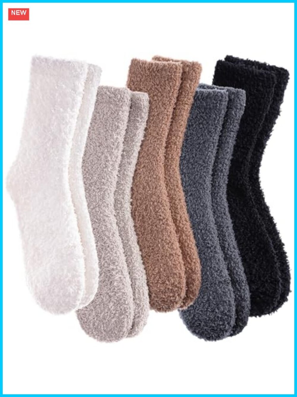 Womens Fuzzy Slipper Socks Microfiber Cozy Warm Crew Winter Socks